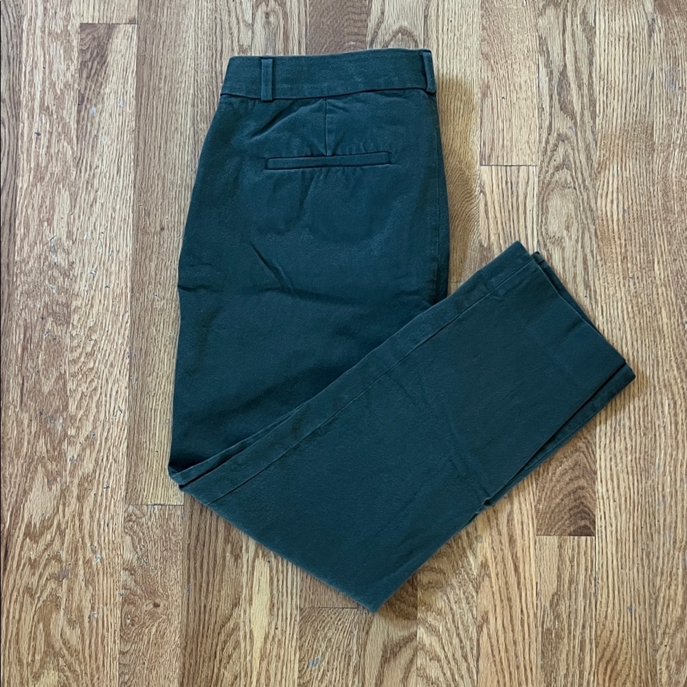 Banana Republic Sloan Women's Cropped Dress Pants in Dark Green